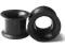 tunel earskin plug czarny silikonowy silikonu 22mm