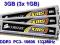 Corsair DDR3 3GB (3x 1GB) PC3-10600 1333MHz Triple