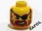 4AFOL LEGO Yellow Minifig Head Male 3626bpb323