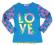 ~PRIMA~A3116 bluzka *LOVE* 16,99 zł brutto