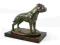 Angielski Staffordshire Terier statuetka z brązu