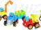 AUTKA auta Z NAPĘDEM 4szt koparka traktor wywrotka