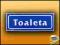 znak informacyjny TOALETA - tabliczka informacyjna