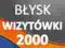 Wizytówki folia błysk 2000szt laminowane -PRESTIŻ-