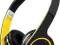 PRESTIGIO PBHS1 SŁUCHAWKI BLUETHOOTH CZARNO-ŻÓŁTE
