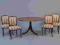 STÓŁ + KRZESŁA MAHONIOWE,KRZESŁA LUDWIKOWSKIE