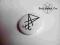 PRZYPINKA SIGIL LUCYFERA METAL GOTH BIAŁA