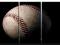 Obrazy Obraz Sport Baseball Tryptyk Płótno