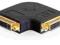 Adapter DVI-I(F)(24+5)-&gt; DVI-I(F)(24+5) Kątowy