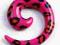 Rozpychacz ślimak różowyw cętki,spirala 5 mm, 6 mm