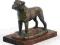 Bulmastif statuetka z brązu na drewnie Art Dog