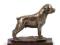 Rottweiler statuetka z brązu na drewnie Art Dog