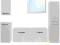 MEBLE ŁAZIENKOWE KOMPLET BIAŁY LAKIER wiszące