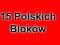 15 POLSKICH BLOKÓW CZYSTYCH