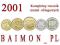 Rocznik 2001 monet obieg. z worków menn. (0,38)