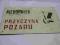 ORYGINALNA TABLICA PRL POLECAM
