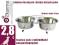 MISKI metalowe na Stojaku komplet dla PSA  2x 2,8l