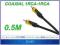 KABEL 1RCA-1RCA 0.5M CABLETECH COAXIAL KPO3841-0-5