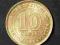 Malaje brytyjskie 10 centów 1945 Ag