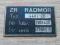 RADMOR - typ 4401 ZB - tabliczka znamionowa