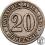 Niemcy 20 Pfennig 1890 F st.3-