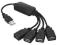 LJ7 NOWY Smart HUB USB BLACK - 4xUSB CZARNY F-VAT