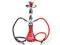 SHISHA 2-OSOBOWA CZERWONA PASKI - 45 CM - Warszawa