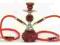 SHISHA 2-OSOBOWA CZERWONA - 25 CM - Warszawa