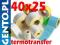 Etykiety termotransferowe białe 40x25 naklejki