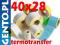 Etykiety termotransferowe białe 40x28 naklejki
