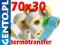Etykiety termotransferowe białe 70x30 naklejki