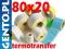 Etykiety termotransferowe białe 80x20 naklejki