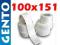 Etykiety termotransferowe białe 100x150 naklejki