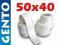 Etykiety termotransferowe białe 50x40 naklejki