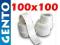 Etykiety termotransferowe białe 100x100 naklejki