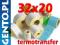 Etykiety termotransferowe białe 32x20 naklejki
