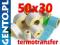 Etykiety termotransferowe białe 50x30 naklejki