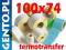 Etykiety termotransferowe białe 100x74 naklejki