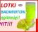 LOTKI DO BADMINTONA LOTKA TUBA 6 SZT BADMINTON
