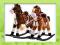 DUŻY KOŃ NA BIEGUNACH BUJAK RŻY GALOPUJE 2 KOLORY
