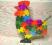 DREWNIANE PUZZLE,KOGUT,LITERKI I CYFERKI 26 EL.