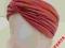 BERSHKA OPASKA DO WŁOSÓW TURBAN RÓŻ INDYJSKI !
