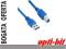 4World Kabel USB 3.0 AM-BM 1.8m niebieski