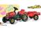 Traktor Kid na pedałki czerwony z przyczepą Traktor Kid na pedałki czerwony z przyczepą