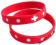 BRANSOLETKA SILIKONOWA OPASKA RÓŻANIEC CZERWONA
