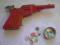 Pistolet na kapsle czerwony z PRLu + kapsle !!!
