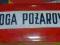Tablica emaliowana - DROGA POŻAROWA