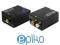 KONWERTER optyczny TOSLINK COAXIAL na 2x CINCH RCA