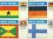 FLAGI UN -Finlandia Ghana Grenada / 25