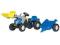 ROLLY TOYS TRAKTOR Z PRZYCZEPĄ I ŁADOWACZEM